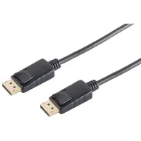 Shiverpeaks Displayportkabel 1.2, UHD 4K2K, 20-pin, schwarz, 3m