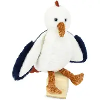 Histoire D'ours Pluche - Verhaal van een Beer - Witte Meeuw - 23 cm - Voor baby - Unisex