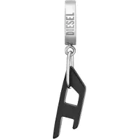 Diesel Oorbellen zwart / zilver
