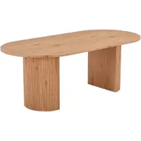 House Nordic Boavista eetkamertafel 100x210cm naturel.