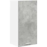 vidaXL Hangkast Beton Grijs en Wit 40 x 31 x 80 cm Bewerkt hout