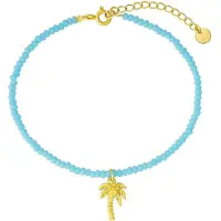 Glanzstücke Armband blauw / goudgeel