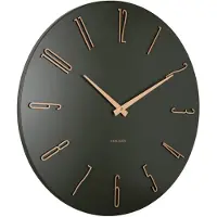Karlsson Esmerado Wandklok | Ø60cm | Luxury groen
