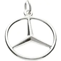MOOYE ® - Collectie Zilveren Mercedes ster ketting hanger