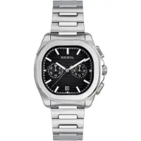 Breil Analoog horloge 'RETROFUTURE' grijs / zwart