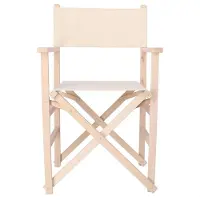 Wellhome Regisseursstoel Van Afgewerkte Beukenhout Zonder Vernis 51.5x46x86 Cm