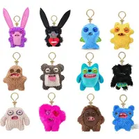 Zuru Fuggler sleutelhanger pluche 13 cm - grappige knuffel sleutelhanger.