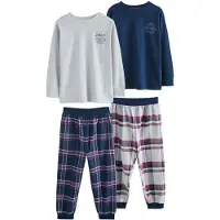 Next Nachtkledij navy / lichtgrijs / donkerrood / wit