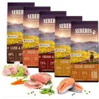 Seberus graanvrij hondenvoer probeerverpakkingen Fresh Salmon 3 kg