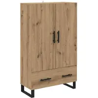 vidaXL Highboard Artisan Eiken Bewerkt hout