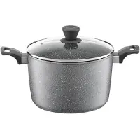 Dajar AMBITION Pot hoog met deksel SILVERSTONE 20141 6.4l, Pan + steelpan, Zilver
