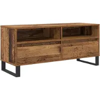 vidaXL TV Kast Oud Hout 100 x 34,5 x 44,5 cm Geengineerd Hout en IJzer