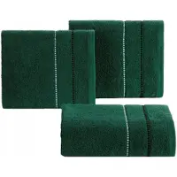 Eurofirany Donkergroene Katoenen Badstof Handdoek 30x50 cm - 500 GSM