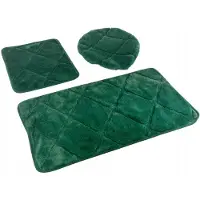 Muna Groene Badkamermattenset - 3 Delig - Antislip