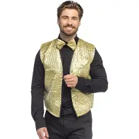 Boland - Set Spangles goud - Volwassenen - Danser/danseres - Disco - 80's - Glitter - Retro - Foute Party - Carnaval - Themafeest