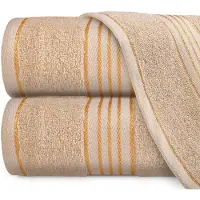Darymex Tiwano Katoenen Handdoek 70x140 cm - Cappuccino Goud