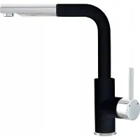 Kernau KWT 06A PO Keukenkraan Deep Black, Uittrekbare Uitloop