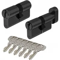 Yale Y500 Cilinderslot Set 40/50mm met Knop 50/40mm Zwart