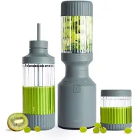 Beast Blender - Smoothie maker met 3 to-go bekers, bewaardoppen en draagclip - 850W - Mixt bevroren fruit & ijs - Mist