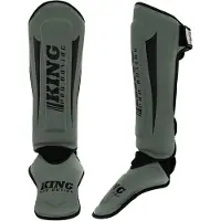 King Pro Boxing Scheenbeschermers KPB SG REVO 5 Kaki Groen Zwart - XL