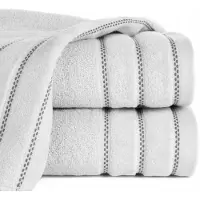 Eurofirany Dona Badhanddoek 50x90 cm Zilver - Zacht & Absorberend