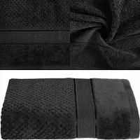 Eurofirany Luxe Katoenen Badhanddoek 50x90cm Zwart - 500 g/m²