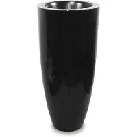 Artpol Zwarte hoge keramische vaaspot Glam Glamour Stijlvol
