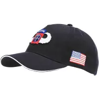 Fostex Garments - Baseball cap 82nd Airborne WWII 3D (kleur: Zwart / maat: NVT)