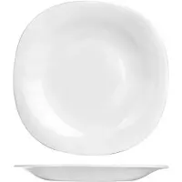 Altom Design Witte Harmony Glazen Dessertbord 21,5 cm - Wit