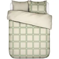 Essenza Luca Dekbedovertrek Basil Green Satijn-260 x 200 / 220 cm | Extra Breed