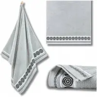 Zwoltex Rondo 2 Handdoek 30x50cm - Zacht Egyptisch Katoen - Lichtgrijs