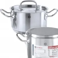 Hendi Kitchen Line Kookpan 9L Ø28cm - RVS met Sandwichbodem