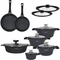 Zwieger Black Stone Pannenset met 14 Delen: Pannen, Potten & Koekenpan