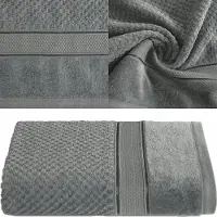 Eurofirany Luxe Katoenen Badhanddoek 50x90cm Staalgrijs - 500 GSM
