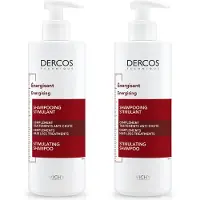 VICHY Dercos Energy + Shampoo - Bestrijdt Haaruitval - Aminexil Anti-Haaruitval - Voordeelbundel 2x 400 ml