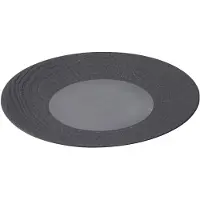 Revol Arborescence plat bord 31 cm zwart - natuurlijke houtstructuur