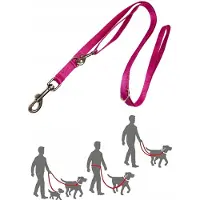 Yourdog Verstelbare Hondenlijn 5m Fuchsia - Duurzaam en Wasbaar