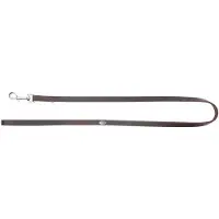 Dingo Zachte Leren Hondenhalsband 1.0x120cm Bruin