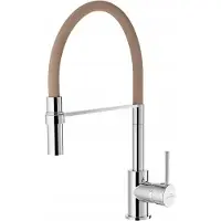 Invena Kameleon Keukenmengkraan, Beige - Draaibaar & Uittrekbaar