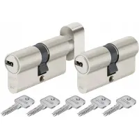 ABUS D10 Cilinderslot met knop - 35/30mm - 5 sleutels
