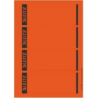 Leitz rugetiketten kort, via pc beletterbaar, rugbreedte 80 mm, zelfklevend, 100 st., rood