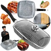 Zilner Grillpan 28cm - Marmor Coating, Geschikt voor Inductie