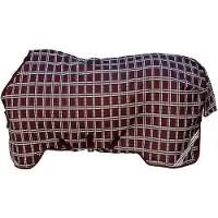 Kentucky Horsewear Horsewear - Winterdeken All weather waterdicht comfort bordeaux check printing 140-6'3 0 g