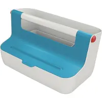 Leitz mobiele opbergdoos Cosy, draaggreep & deksel, tot A4, blauw
