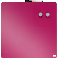 Nobo whiteboard magnetisch gelakt staal 36 x 36 cm roze