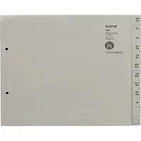 Leitz tauenpapier-register, a-z, für 50 ordner, grau noir