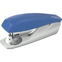Leitz NeXXt Nietmachine 56060035 Halve strip 25 Vellen Blauw 24/6, 26/6 Kunststof, Metaal