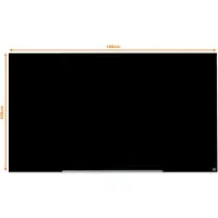 Nobo Widescreen magnetisch glasbord 188,3 x 105,3 cm zwart