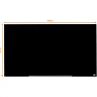 Nobo Widescreen magnetisch glasbord 126 x 71,1 cm zwart