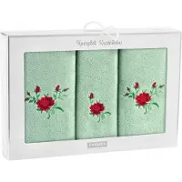 Zwoltex Roze Seledyn Handdoekset - 3-delige Cadeau